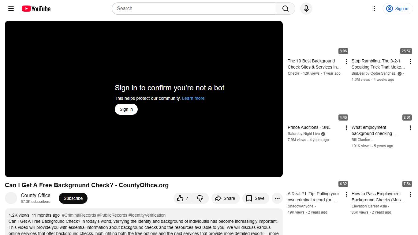 Can I Get A Free Background Check? - CountyOffice.org - YouTube